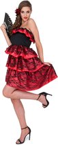 Partychimp  Spaanse Danseres voor vrouwen Flamenco- verkleedkleding - L
