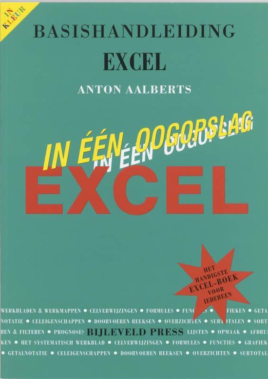 Cover van het boek 'Basishandleiding Excel' van Anton Aalberts