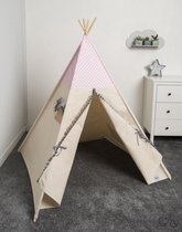 FUJL - Tipi Tent - Speeltent - Wigwam - kinder tipi -  Little Stars Pink