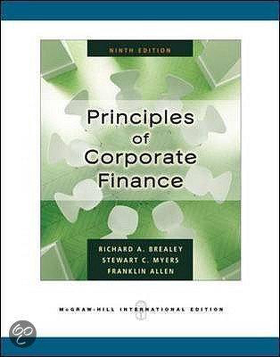 Omslag van Principles Of Corporate Finance