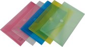 EXXO-HFP #90510 - DL Documentenmap - Landschap model - Klitsluiting - Assorti kleuren - 1 Koffer @ 25 stuks