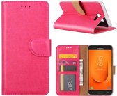 Samsung Galaxy J7 Prime 2 portemonnee Hoesje met opbergvakjes Pink