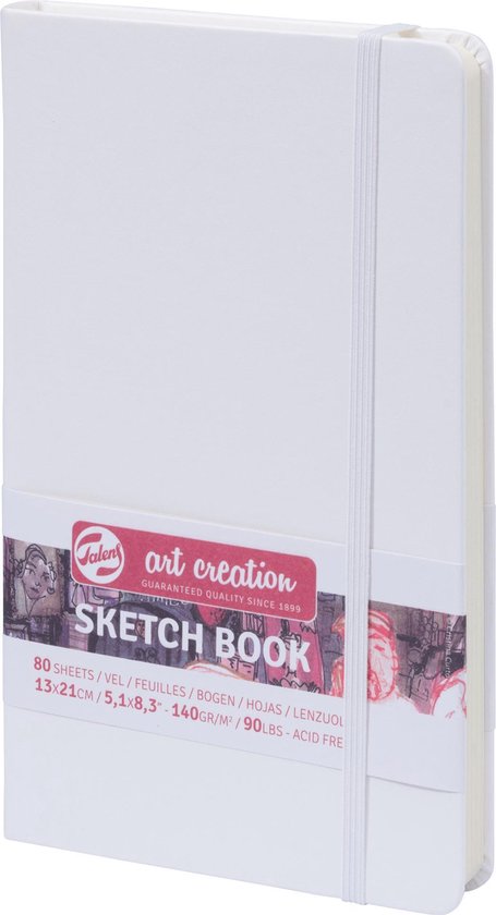 Talens Art Creation Schetsboek Wit 13 x 21 cm 140 g 80 Vellen