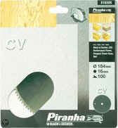 Piranha Cirkelzaagblad Chroom Vanadium, 184 x 16mm 100 tanden X10205
