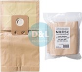 Stofzuigerzakken  geschikt voor Nilfisk Family - GD1000 10 stuks - papier