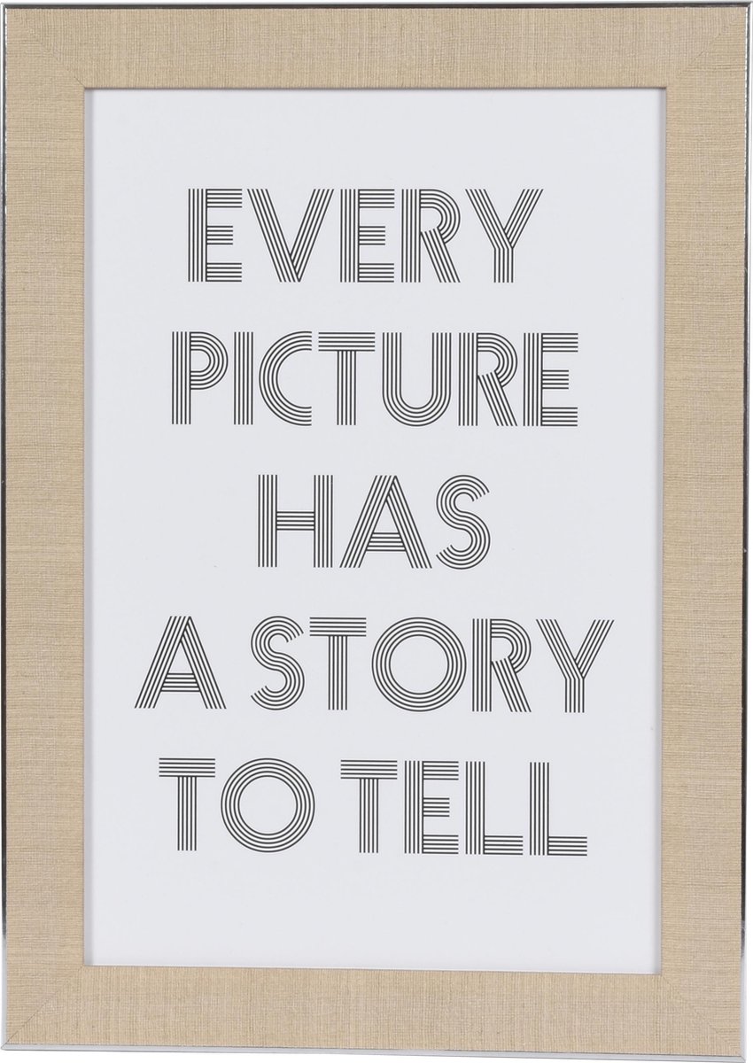Henzo Fotolijst - Henzo - Silverline - Fotomaat 20x30 cm - Beige