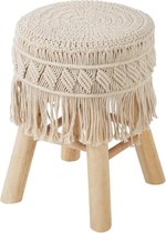 Kruk Tabouret Macrame Bohemian 32 x 42