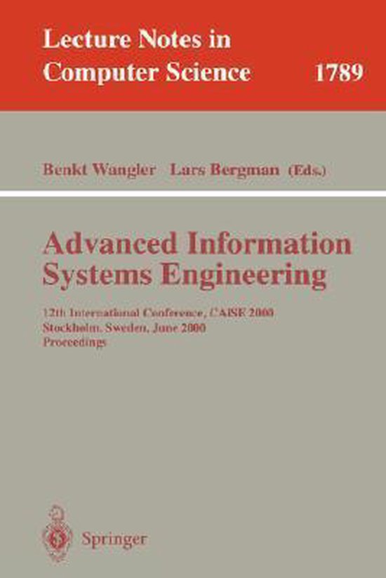 Advanced Information Systems Engineering - cover