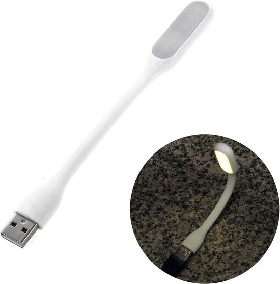 USB Draagbare Mini LED Lamp 1.2W | Wit