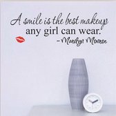 Muur Sticker / Poster Met Tekst / Quote Marilyn Monroe