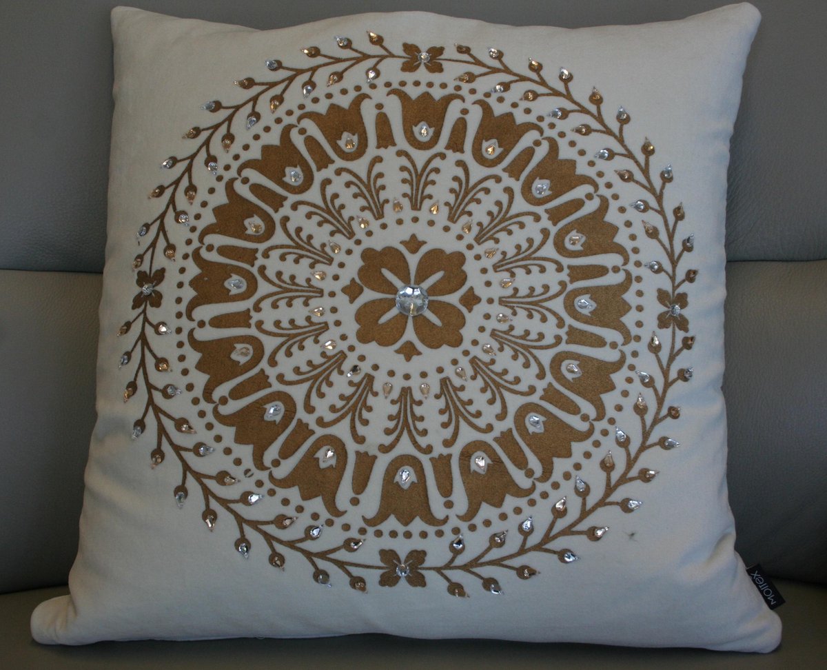 Sierkussen Golden Circle - 50x50 cm