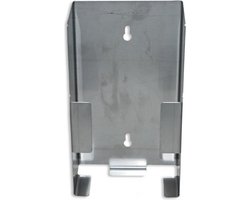 Dispenser voor 1 doosje handschoenen in RVS  - voorkom teleurstelling en controleer de afmetingen!