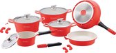 14-delige luxe Royalty Line Keramische rood