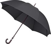 Parapluie de golf Falcone Bâton et crochet en bois - Ø 130 cm - Noir