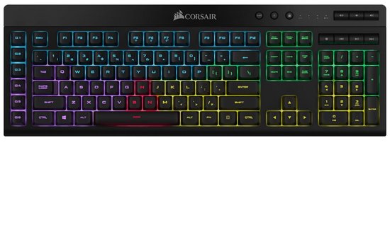 Corsair K57 RGB Draadloos Qwerty Membraan Gaming Toetsenbord Backlit RGB LED Zwart Corsair K57 RGB Draadloos Qwerty Membraan Gaming Toetsenbord Backlit RGB LED Zwart