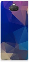 Stand Case Sony Xperia 10 Plus Polygon Dark