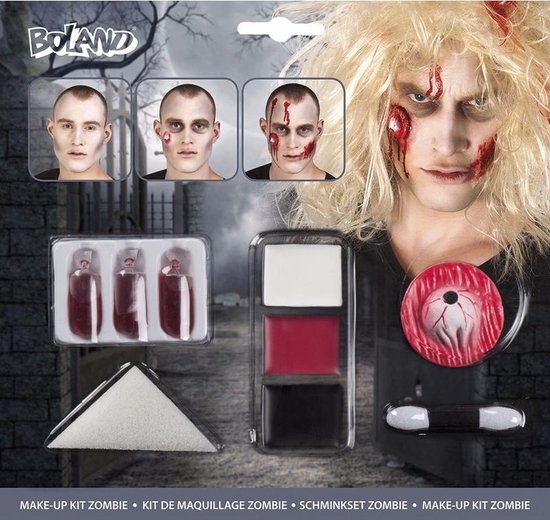 Halloween - Zombie schminkset met bloed capsules | bol.com