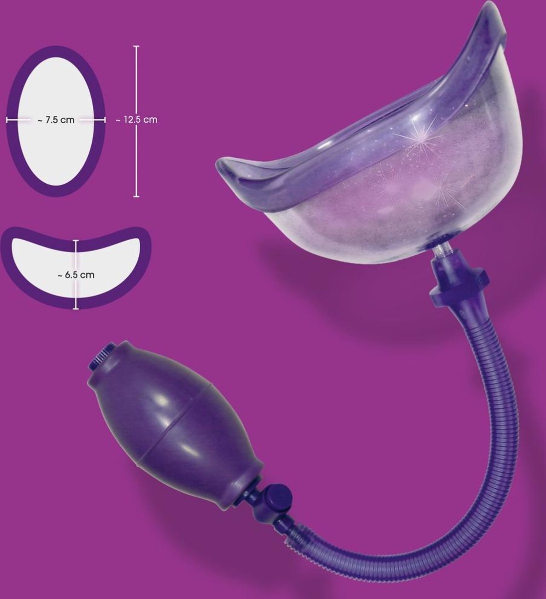 Bad Kitty – Vaginale Pomp met Anatomisch Pasvorm voor een Ongekend Zuig Gevoel – Paars