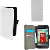 LG K10 Smartphone hoesje Wallet Bookcase Wit