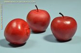 Appels rood, medium, 3 stuks (decoratie)