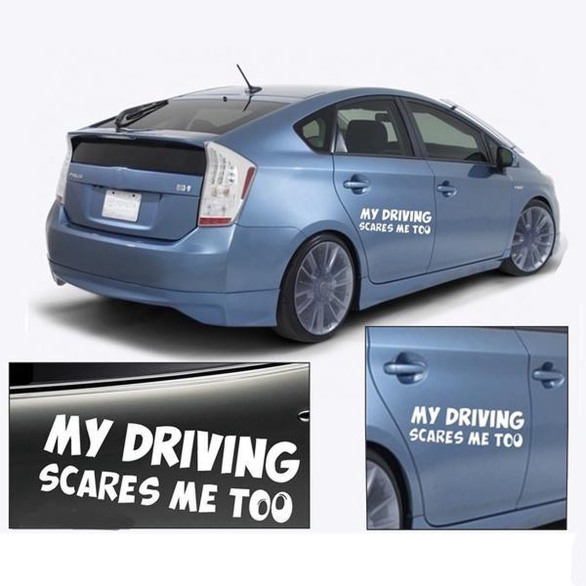My Driving Scares Me Too Auto Car Trunk Thriller Rear Window Body Sticker  - Sale price - Buy online in Pakistan 