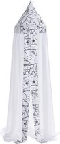 Anel Pooh Fresh Mint - Klamboe - 220 cm - Wit/Grijs
