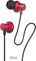 Hoco - in ear oordopjes - Oortjes met draad en microfoon - Rood
