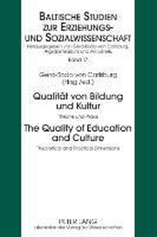Qualität von Bildung und Kultur. The Quality of Education a ... - cover