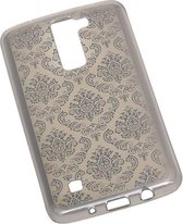 TPU Paleis 3D Back Cover for LG K10 Zilver