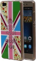 Keizerskroon TPU Backcover Case Hoesje voor Huawei Ascend P8 Lite