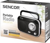 Sencor SRD 210 BS radio Persoonlijk Analoog Zwart, Grijs, Metallic