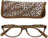 Lilly&June Leesbril Dierenprint +2 - Met Bijpassend Etui