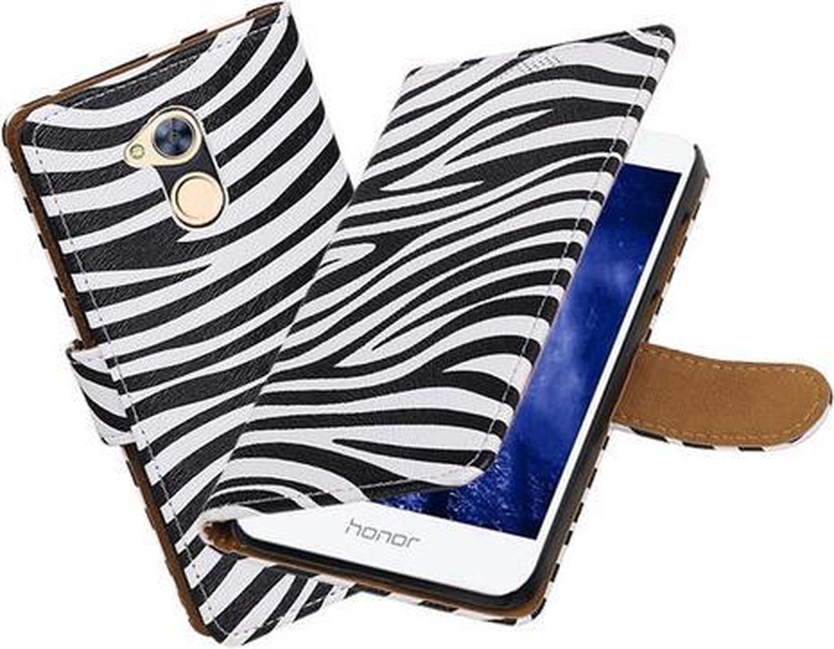 BestCases.nl Huawei Honor 6A Zebra booktype hoesje