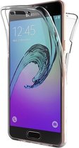 Samsung Galaxy A7 (2016) - Volledige 360 Graden Bescherming (Voor en Achterkant) Edged Siliconen Gel TPU Case Screenprotector Transparant Cover Hoesje - (0.5mm)