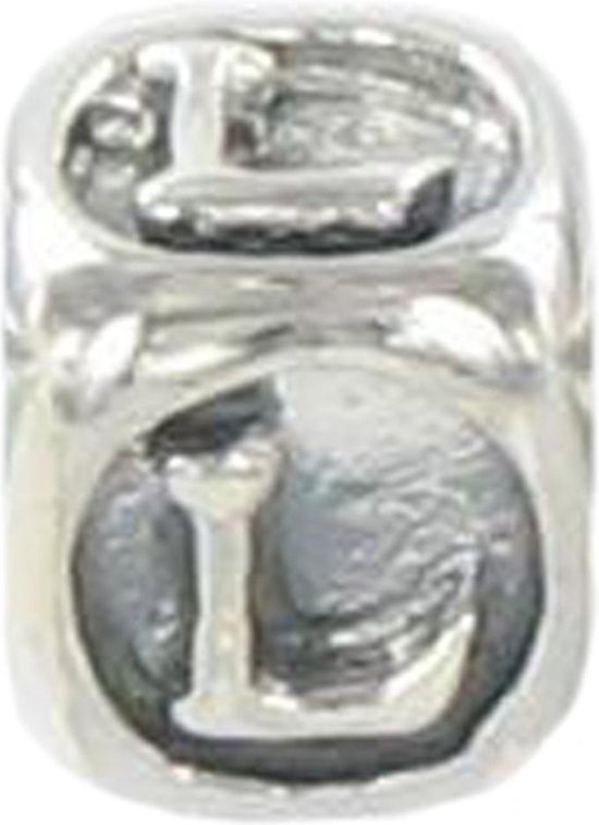 Foto: Quiges 925 bedels sterling zilver beads alfabet letter l kraal charm geschikt voor pandora armband z435