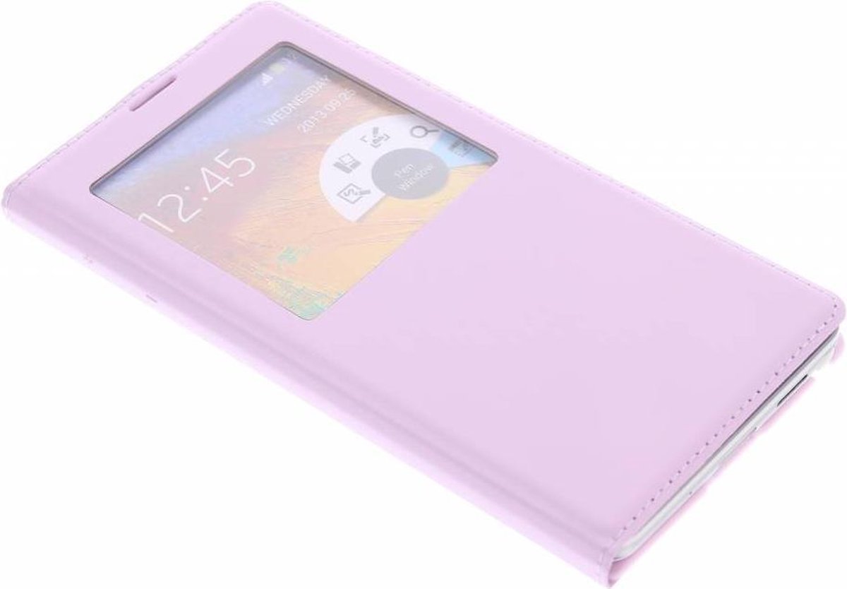 Roze flipcover met venster - Samsung Galaxy Note 3