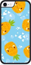 iPhone 8 Hardcase hoesje Love Ananas - Designed by Cazy