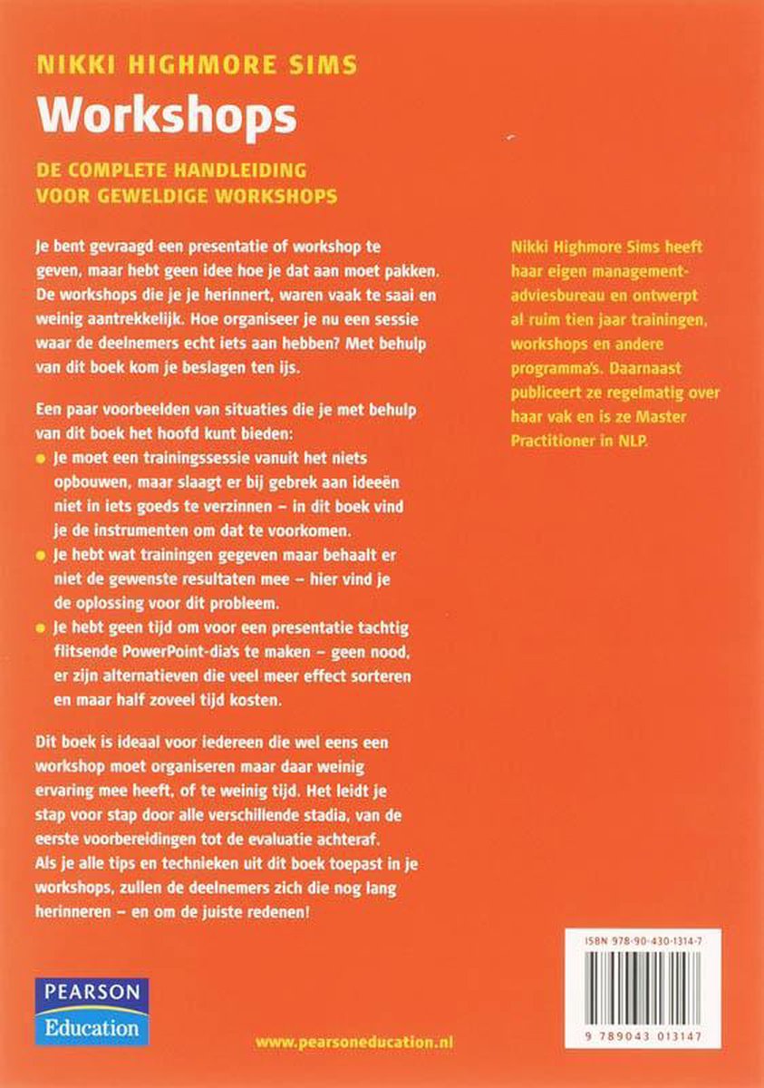 Workshops - back cover