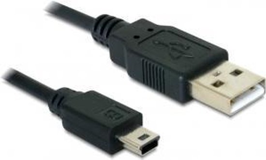 DeLOCK USB 2.0-A / USB mini-B 5pin - 0.70m câble USB 0,70 m USB A Mini-USB  B Noir | bol.com