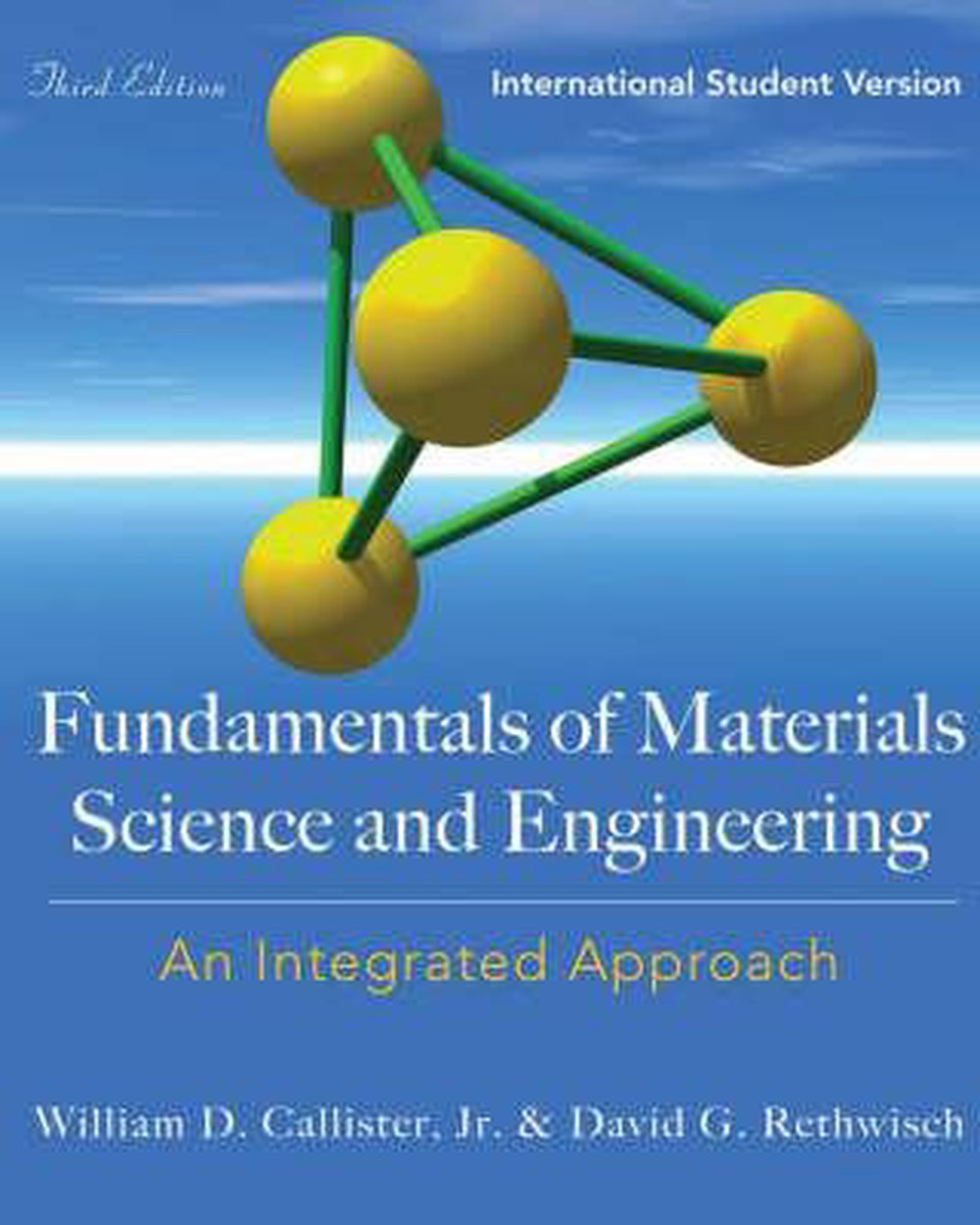 Omslag van Fundamentals Of Materials Science And Engineering