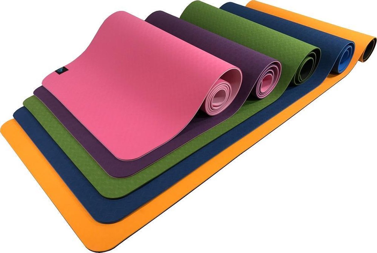 Sportbay Eco Deluxe Yogamat - 183 x 61 cm - Roze