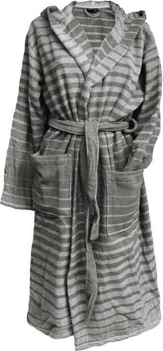Essenza Badjas Pure Stripe - Maat S - Grey