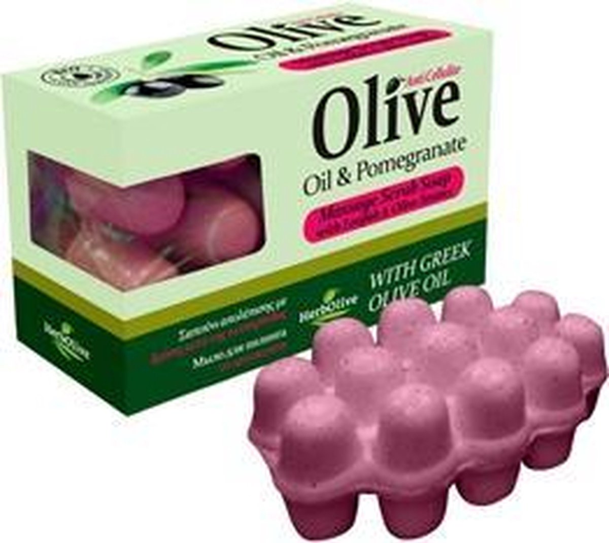 Goedkoopste HerbOlive Zeep Massage Olijf Olie & Granaatappel 100gr