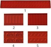Bakmat bakvorm koepels rode siliconen | L: 60cm | B: 8cm | Koepels
