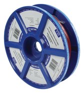 Valueline Eenvoudige zwart/rode speakerkabel haspel - 2x 0,50mm - CCA - 100 meter