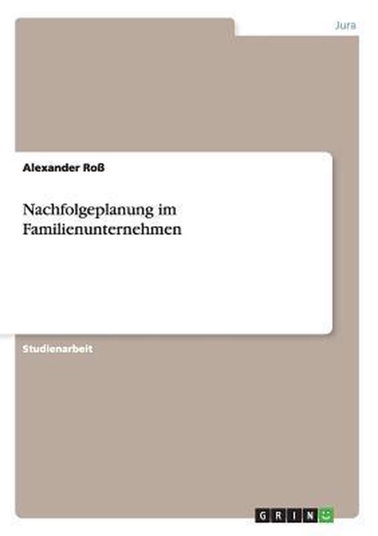 Nachfolgeplanung im Familienunternehmen - cover
