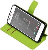 Cross Pattern TPU Bookstyle Wallet Case Hoesjes voor HTC Desire 825 Groen