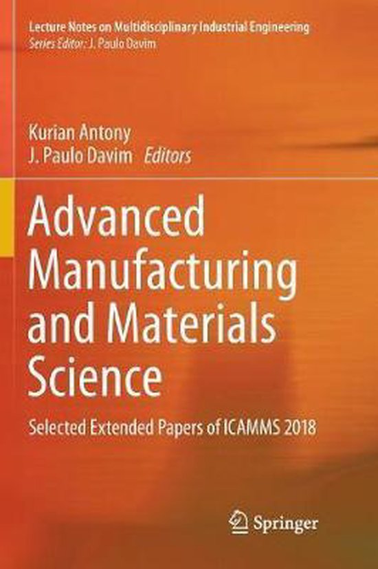 Advanced Manufacturing and Materials Science 9783030094492 Boeken