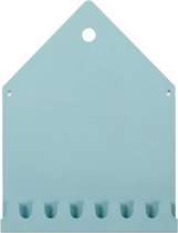 roommate villa magnetisch bord met rekje - blauw