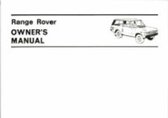 Range Rover Owner's Manual